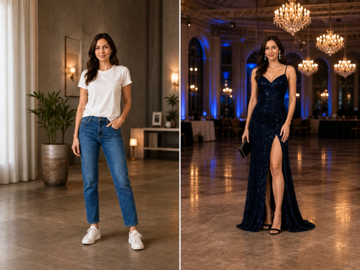 Fashion look before KoalaView styling