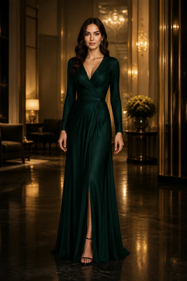 Emerald formal evening dress recommendation